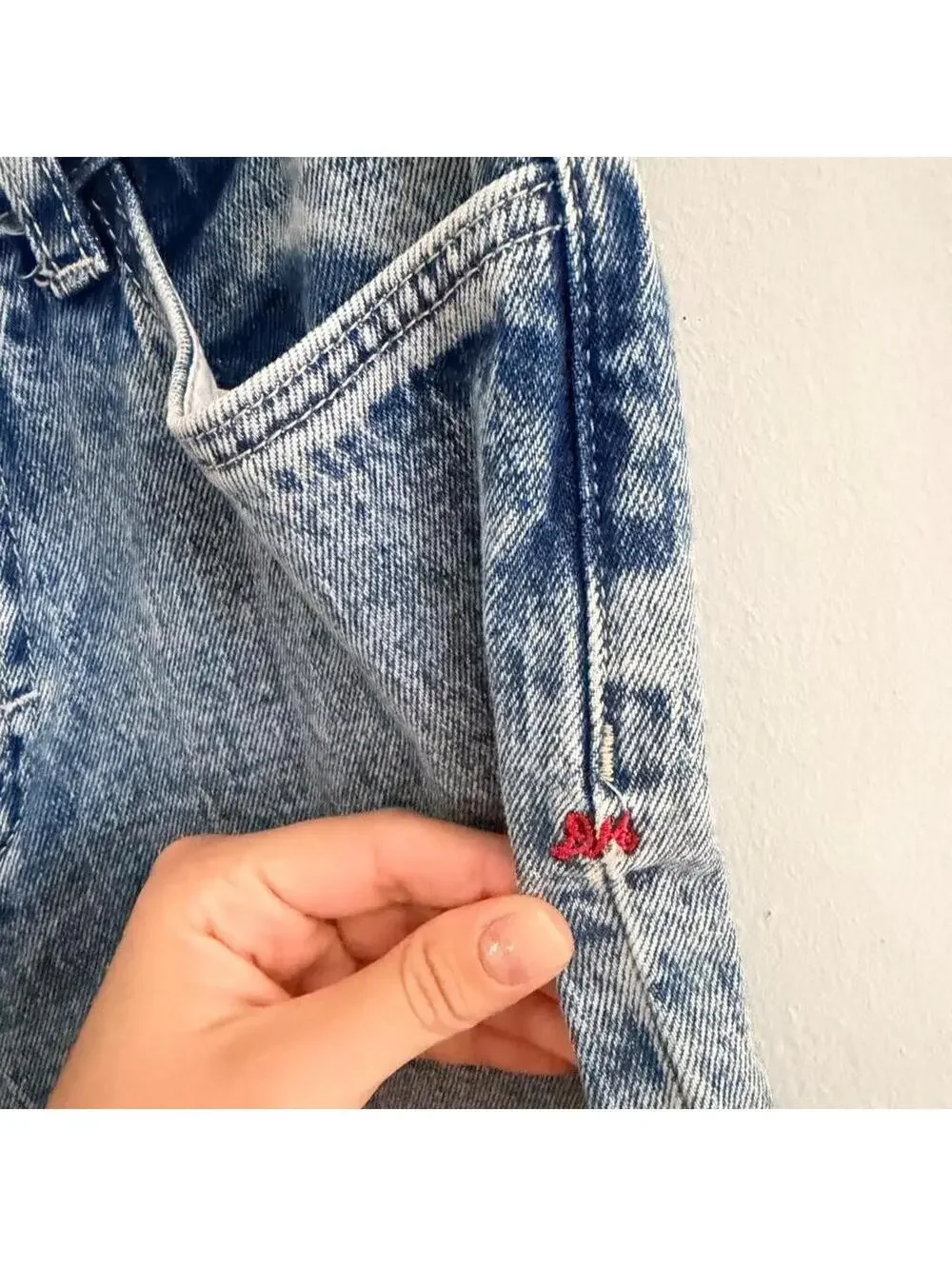 Damson Madder Broderie Kenny Cropped Flare Jeans